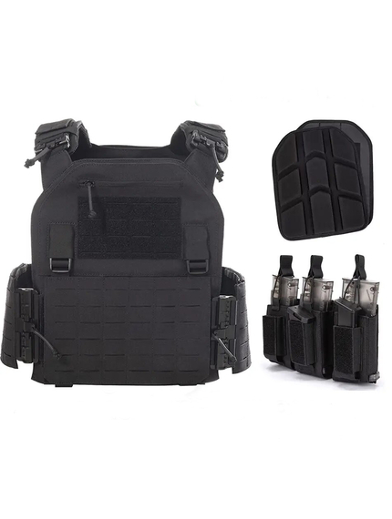 Жилет тактичний плитоноска Black, зображення 4