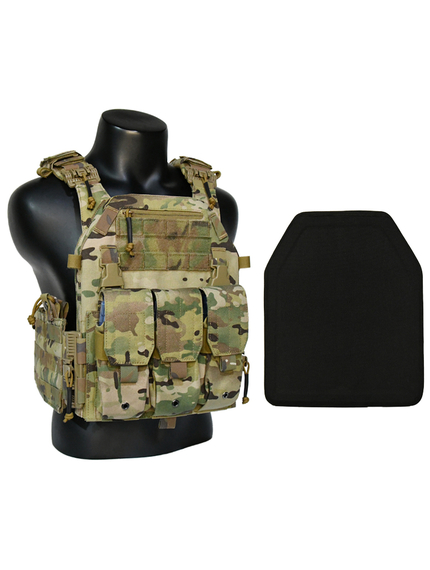 Жилет тактичний плитоноска Multicam з потрійним підсумком, зображення 14