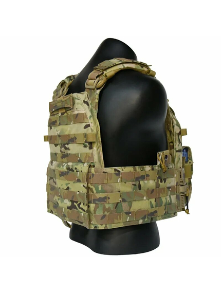 Жилет тактичний плитоноска Multicam з потрійним підсумком, зображення 3