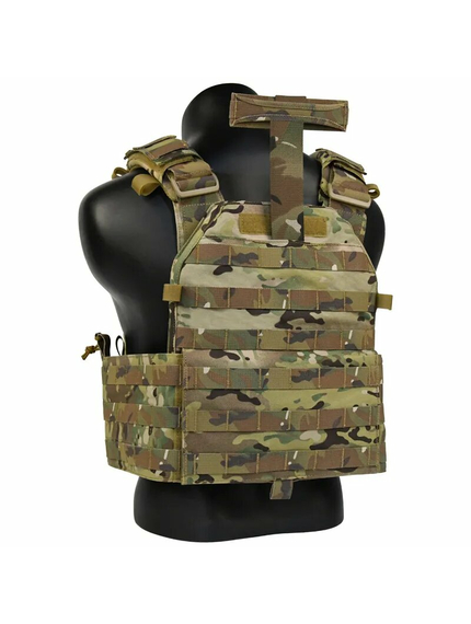 Жилет тактичний плитоноска Multicam з потрійним підсумком, зображення 4