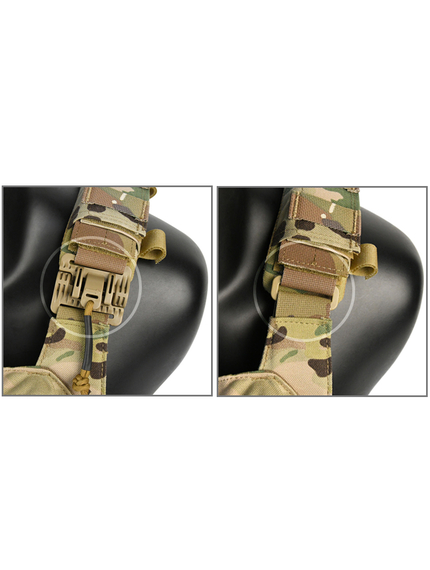 Жилет тактичний плитоноска Multicam з потрійним підсумком, зображення 8