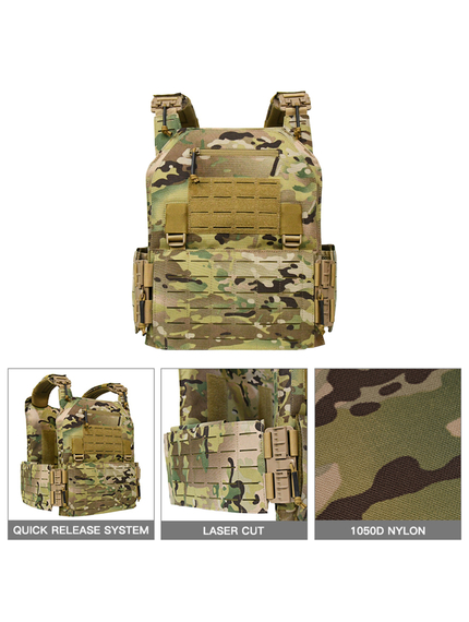 Жилет тактический плитоноска 34L Multicam, фото 6