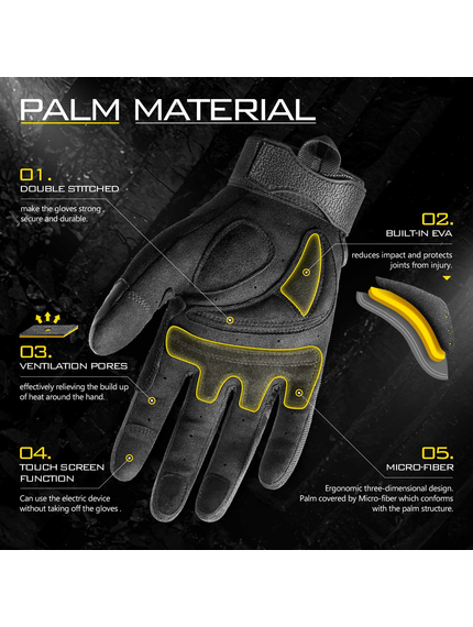 Рукавиці тактичні Zag-2 Black, Розмір: XL, зображення 6