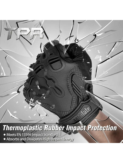 Рукавиці тактичні Zag-6 Black, Розмір: L, зображення 3