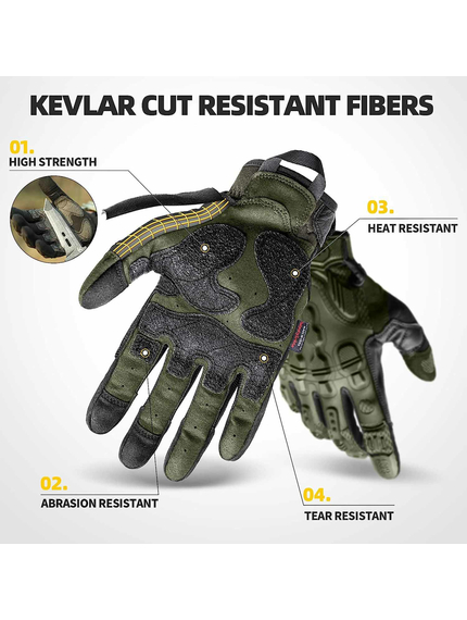 Військові тактичні рукавиці олива Zag-6 Olive, Розмір: XL, зображення 3