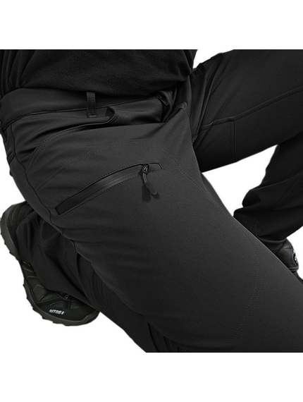 Мужские брюки черные Soft Shell Spartan Black, Размер брюк / рост: 44-46/176, фото 10