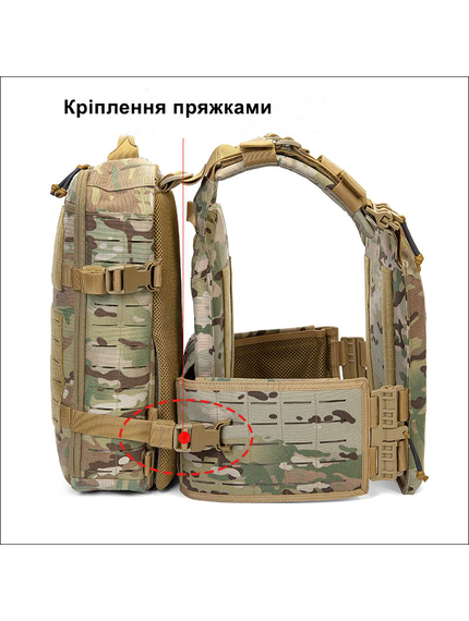 Жилет тактический плитоноска Multicam, фото 12