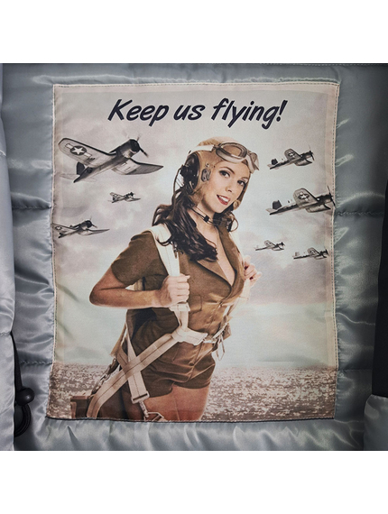 Зимова куртка Аляска чоловіча чорна N-3B Top Gun Black, Розмір: 52-54 (L), зображення 12