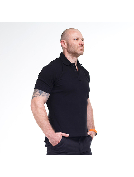 Черная мужская футболка Polo Serious, Размер: 60-62 (XXL), фото 3