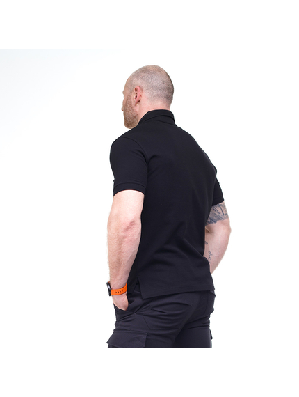 Черная мужская футболка Polo Serious, Размер: 48-50 (M), фото 4