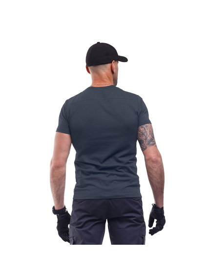 Темно-сіра футболка чоловіча Jersey Grey, Розмір: 40-42 (XS), зображення 5