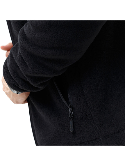 Чоловіча чорна флісова куртка з капюшоном Viking Black, Розмір: 64-66 (XXXL), зображення 8