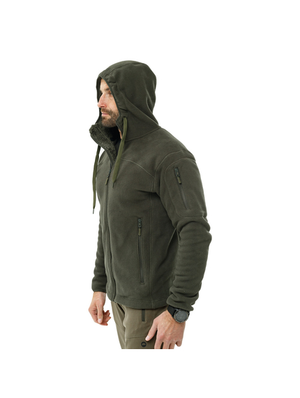 Мужская флисовая куртка с капюшоном Viking Olive, Размер: 56-58 (XL), фото 4