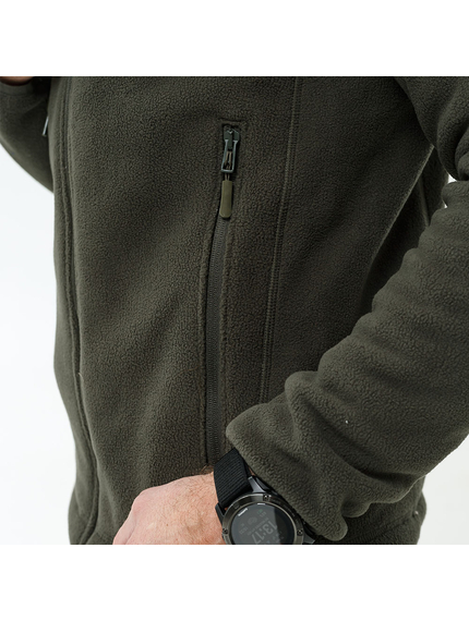 Мужская флисовая куртка с капюшоном Viking Olive, Размер: 40-42 (XS), фото 8