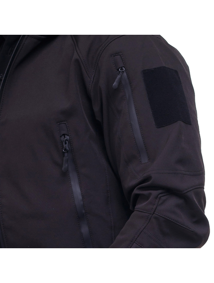 Тактична куртка Soft Shell Spartan Police Black чорна з капюшоном, Розмір: 44-46 (S), зображення 21