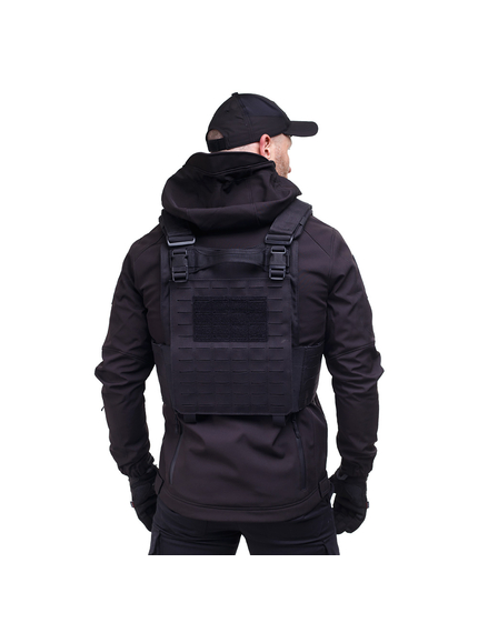 Тактическая куртка Soft Shell Spartan Police Black черная с капюшоном, Размер: 60-62 (XXL), фото 11