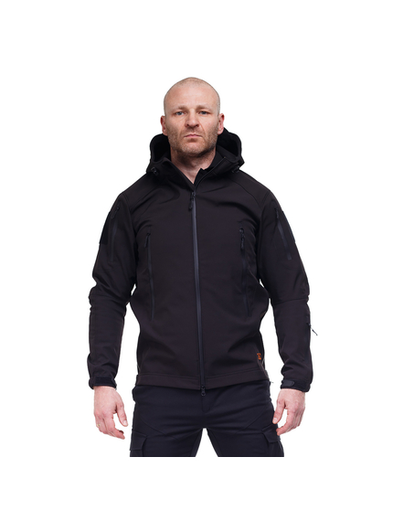 Тактична куртка Soft Shell Spartan Police Black чорна з капюшоном, Розмір: 44-46 (S), зображення 9