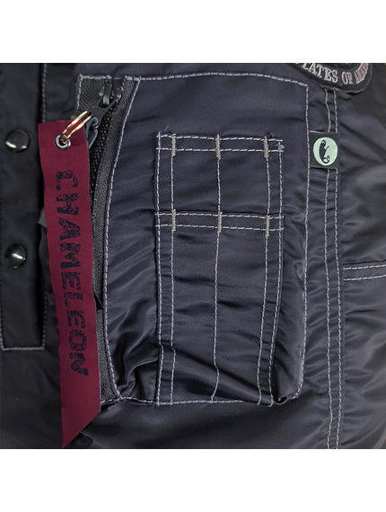 Зимняя куртка Аляска мужская черная N-3B Top Gun Black, Размер: 48-50 (M), фото 22