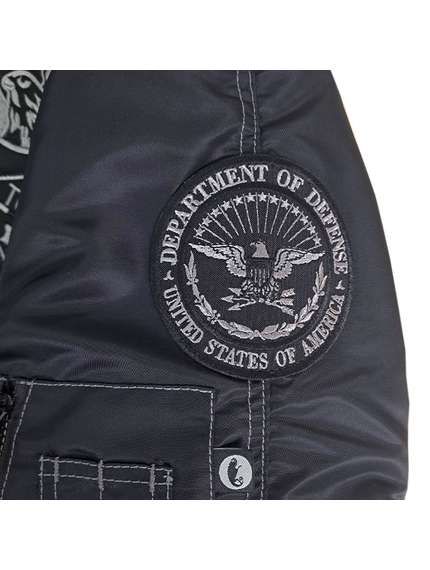 Зимова куртка Аляска чоловіча чорна N-3B Top Gun Black, Розмір: 44-46 (S), зображення 23