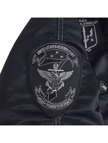 Зимняя куртка Аляска мужская черная N-3B Top Gun Black, Размер: 56-58 (XL), фото 24