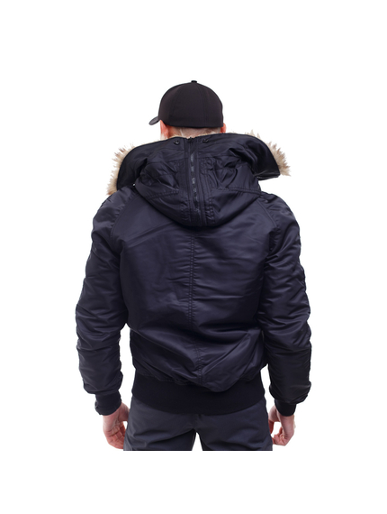 Зимова куртка бомбер чоловіча N-2B Slim Black чорна, Розмір: 56-58 (XL), зображення 10