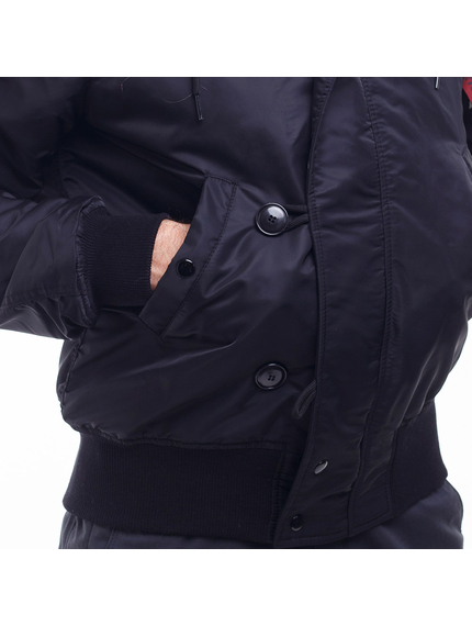 Зимова куртка бомбер чоловіча N-2B Slim Black чорна, Розмір: 56-58 (XL), зображення 14