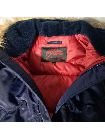 Чоловіча куртка Аляска синя Slim Fit N-3B Navy, Розмір: 56-58 (XL), зображення 9