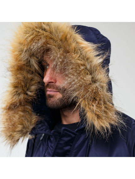 Чоловіча куртка Аляска синя Slim Fit N-3B Navy, Розмір: 56-58 (XL), зображення 10