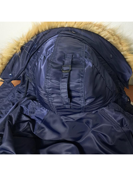 Чоловіча куртка Аляска синя Slim Fit N-3B Navy, Розмір: 56-58 (XL), зображення 11