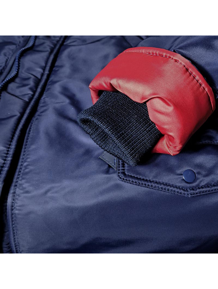 Мужская куртка Аляска синяя Slim Fit N-3B Navy, Размер: 48-50 (M), фото 22