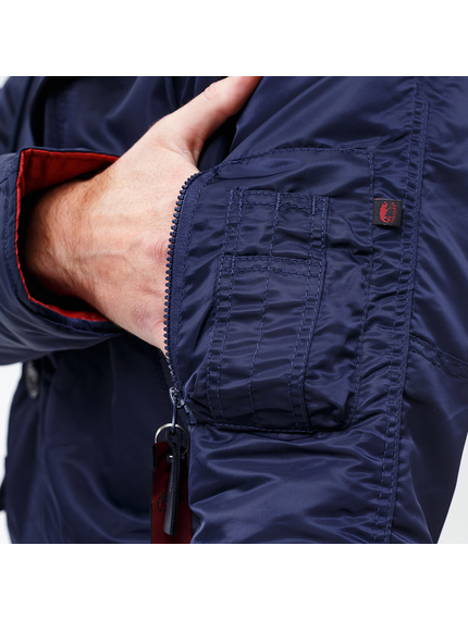 Чоловіча куртка Аляска синя Slim Fit N-3B Navy, Розмір: 56-58 (XL), зображення 26