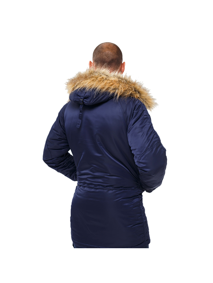Мужская куртка Аляска синяя Slim Fit N-3B Navy, Размер: 48-50 (M), фото 5