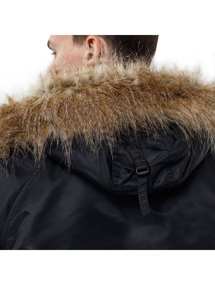 Куртка Аляска мужская зимняя Slim Fit N-3B Black, Размер: 52-54 (L), фото 6