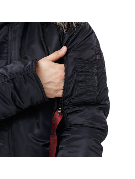 Куртка Аляска чоловіча зимова Slim Fit N-3B Black, Розмір: 48-50 (M), зображення 7