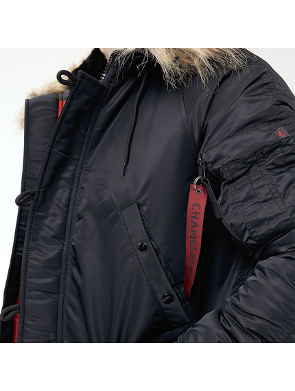 Куртка Аляска чоловіча зимова Slim Fit N-3B Black, Розмір: 48-50 (M), зображення 9