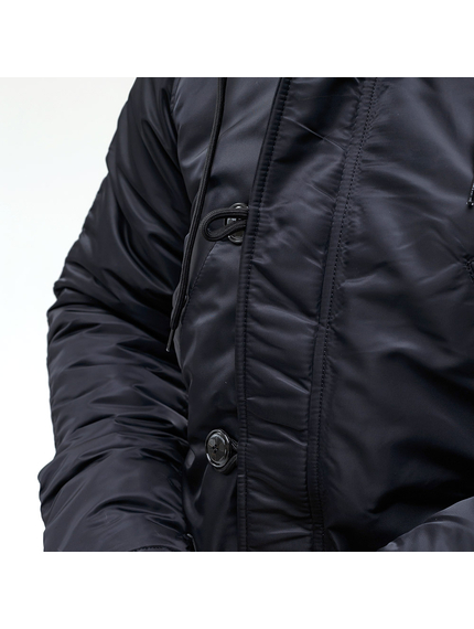 Куртка Аляска чоловіча зимова Slim Fit N-3B Black, Розмір: 48-50 (M), зображення 11