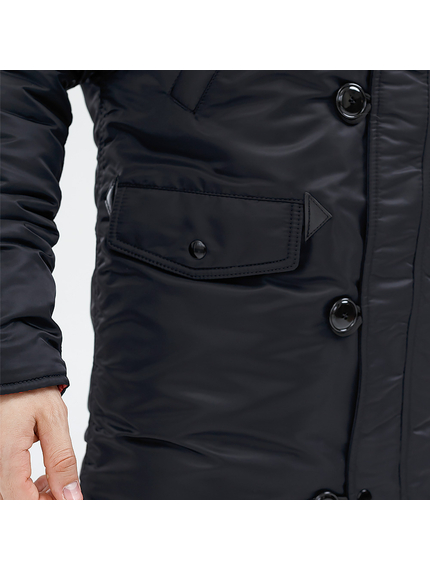 Куртка Аляска мужская зимняя Slim Fit N-3B Black, Размер: 52-54 (L), фото 12
