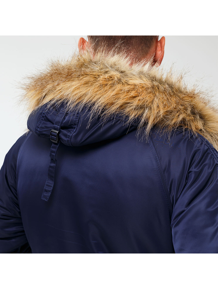 Чоловіча куртка Аляска синя Slim Fit N-3B Navy, Розмір: 44-46 (S), зображення 10