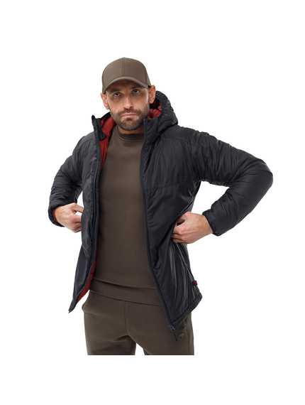 Чоловіча куртка чорна з капюшоном Dufour Black, Розмір: 62-60 (XXL), зображення 6