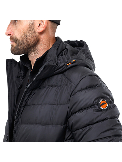 Черная стеганая куртка мужская с капюшоном Proxima Black, Размер: 44-46 (S), фото 9