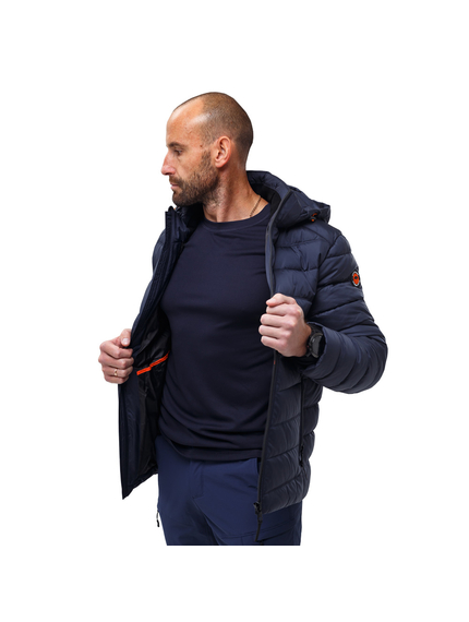 Синяя мужская куртка спортивная с капюшоном Proxima Navy, Размер: 56-58 (XL), фото 4