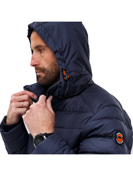 Синяя мужская куртка спортивная с капюшоном Proxima Navy, Размер: 52-54 (L), фото 10