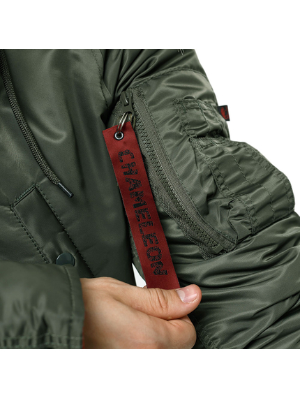 Мужская куртка Аляска Slim Fit N-3B Olive, Размер: 44-46 (S), фото 15