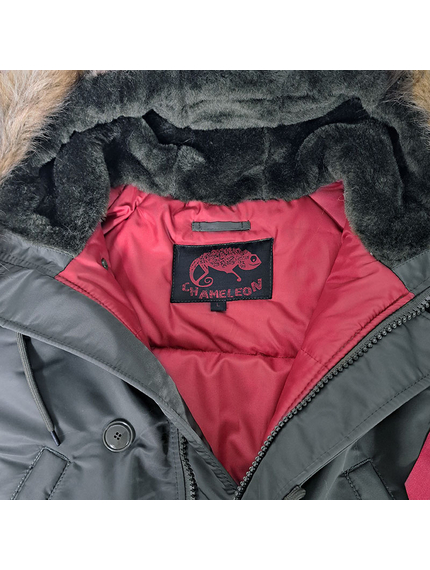 Сіра чоловіча куртка Аляска Slim Fit N-3B Gray подовжена, Розмір: 48-50 (M), зображення 26