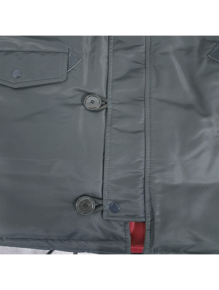 Сіра чоловіча куртка Аляска Slim Fit N-3B Gray подовжена, Розмір: 62-60 (XXL), зображення 28