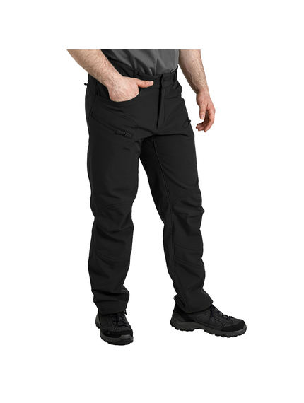 Мужские брюки черные Soft Shell Spartan Black, Размер брюк / рост: 44-46/176, фото 4