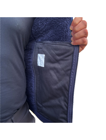 Чоловіча флісова куртка з капюшоном Viking Navy, Розмір: 62-60 (XXL), зображення 9