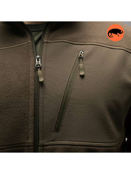 Демисезонная мужская флисовая кофта Stratus Olive, Размер: 52-54 (L), фото 6