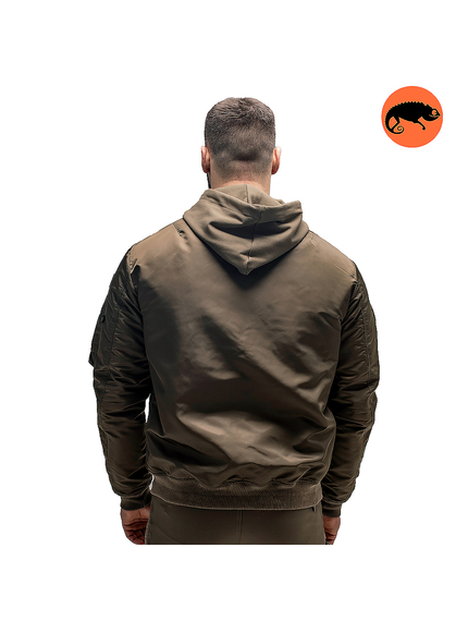 Куртка MA-1 hooded light Olive, Розмір: 44-46 (S), зображення 8