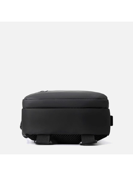 Сумка плечова с USB-портом водонепроникна Black, фото 6